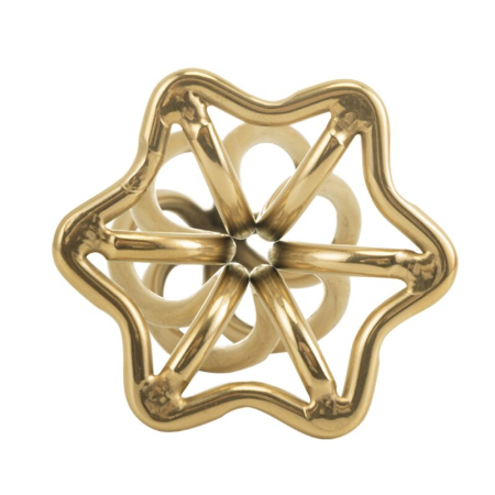 Анальна пробка LOCKINK SEVANDA Hollow Spiral Golden Metal Anal Plug - L size - фото №6