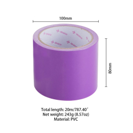 Електростатична стрічка для бондажу LOCKINK SEVANDA Electrostatic Tape - Purple Tape, 16 м - - фото №2
