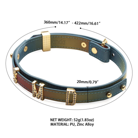 Нашийник LOCKINK Multi-color DIY Alphabet Collar №6