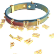 Нашийник LOCKINK Multi-color DIY Alphabet Collar Нашийник LOCKINK Multi-color DIY Alphabet Collar №2
