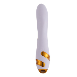 Вібратор-кролик з флогером LOCKINK SEVANDA Whip Vibrating Massage Wand - White & Golden - - фото №3