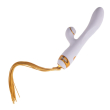 Вібратор-кролик з флогером LOCKINK SEVANDA Whip Vibrating Massage Wand - White & Golden Вібратор-кролик з флогером LOCKINK SEVANDA Whip Vibrating Massage Wand - White & Golden №1