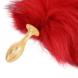 Анальна пробка з хвостом лисиці LOCKINK SEVANDA Red Vixen Set with Pear-shape Plug - - фото №6
