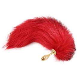Анальна пробка з хвостом лисиці LOCKINK SEVANDA Red Vixen Set with Pear-shape Plug - - фото №5