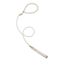 Перлинний нашийник з повідцем та наручниками LOCKINK Pearl Bondage & Restraint Set - - фото №2