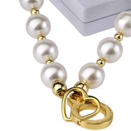 Перлинний нашийник з повідцем LOCKINK Pearl Collar & Leash Set - - фото №4