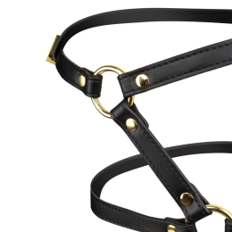 Маска-збруя для орального сексу LOCKINK SEVANDA Blowjob Head Harness - - фото №5