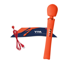 Вібромасажер Fun Factory VIM Vibrating Wand sunrise orange, суперпотужний та легкий, до 6 годин роботи - - фото №8
