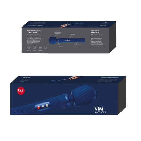 Вібромасажер Fun Factory VIM Vibrating Wand midnight blue, суперпотужний та легкий, до 6 годин роботи - фото №9