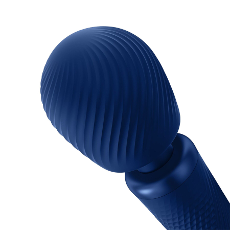 Вібромасажер Fun Factory VIM Vibrating Wand midnight blue, суперпотужний та легкий, до 6 годин роботи - фото №6