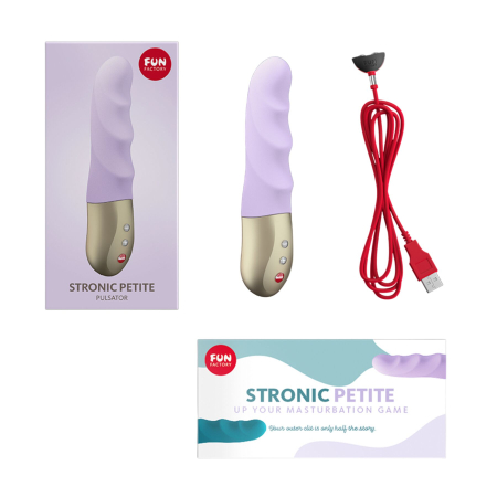 Мініпульсатор Fun Factory STRONIC PETITE pastel lilac, 8 режимів, підходить для початківців - фото №7