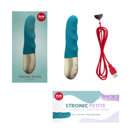 Мініпульсатор Fun Factory STRONIC PETITE deep sea blue, 8 режимів, підходить для початківців - фото №6