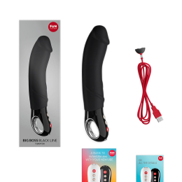 Вібратор для точки G Fun Factory BIG BOSS black, дуже потужний, 23,5 см - - фото №6