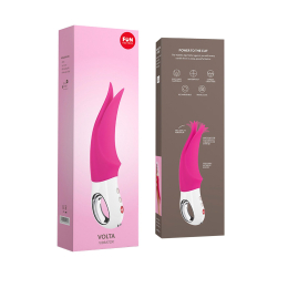 Вібратор для клітора Fun Factory VOLTA blackberry, гнучкий подвійний кінчик - - фото №8