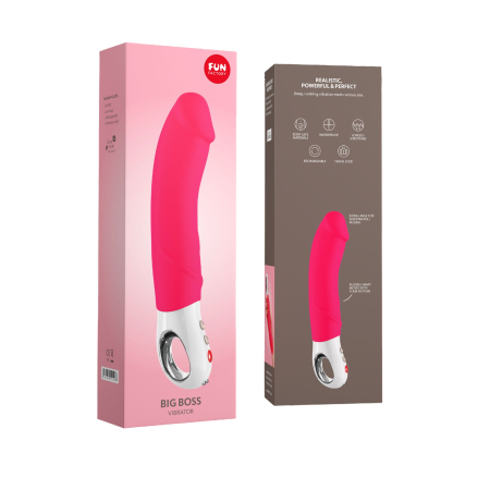 Вібратор для точки G Fun Factory BIG BOSS pink, дуже потужний, 23,5 см №7