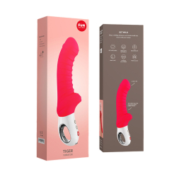 Вібратор для точки G Fun Factory TIGER india red, ребристий, підходить для анальної стимуляції - - фото №7