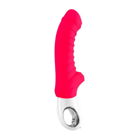 Вібратор для точки G Fun Factory TIGER india red, ребристий, підходить для анальної стимуляції 