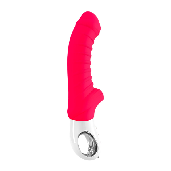 Вібратор для точки G Fun Factory TIGER india red, ребристий, підходить для анальної стимуляції 