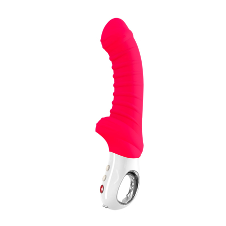 Вібратор для точки G Fun Factory TIGER india red, ребристий, підходить для анальної стимуляції №3