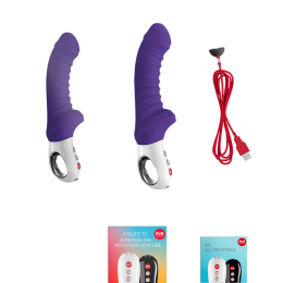 Вібратор для точки G Fun Factory TIGER violet, ребристий, підходить для анальної стимуляції - - фото №6