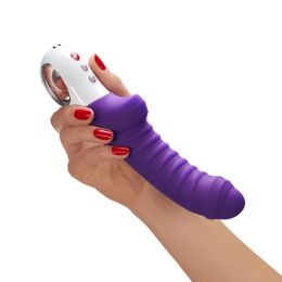 Вібратор для точки G Fun Factory TIGER violet, ребристий, підходить для анальної стимуляції - - фото №5