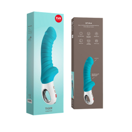 Вібратор для точки G Fun Factory TIGER petrol, ребристий, підходить для анальної стимуляції - - фото №8