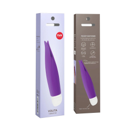 Вібратор з пелюстками Fun Factory VOLITA, фіолетовий, компактний, дуже тихий, на батарейках - - фото №7
