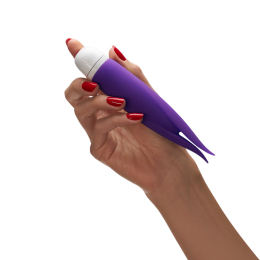 Вібратор з пелюстками Fun Factory VOLITA, фіолетовий, компактний, дуже тихий, на батарейках - - фото №5