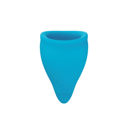Менструальна чаша Fun Factory FUN CUP SIZE A, бірюзова, багаторазова, діаметр 4 см, об’єм 20 мл - - фото №3