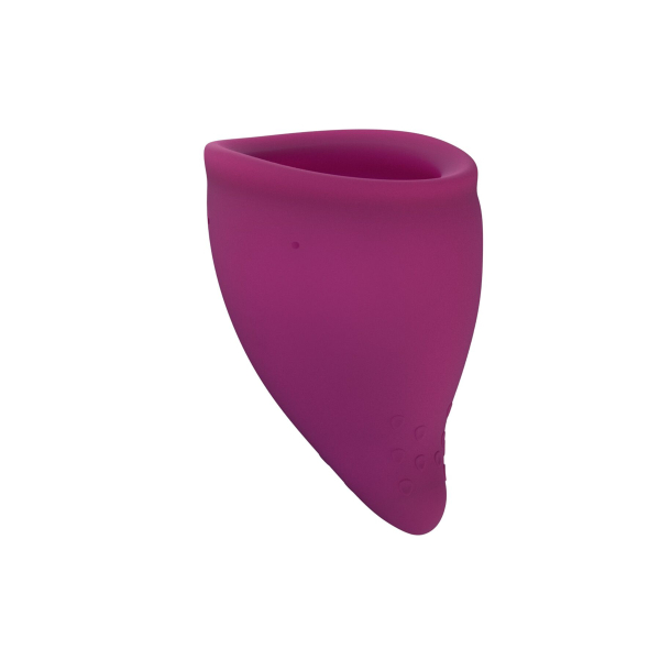 Менструальна чаша Fun Factory FUN CUP SIZE B, бордова, багаторазова, діаметр 4,3 см, об’єм 30 мл - фото