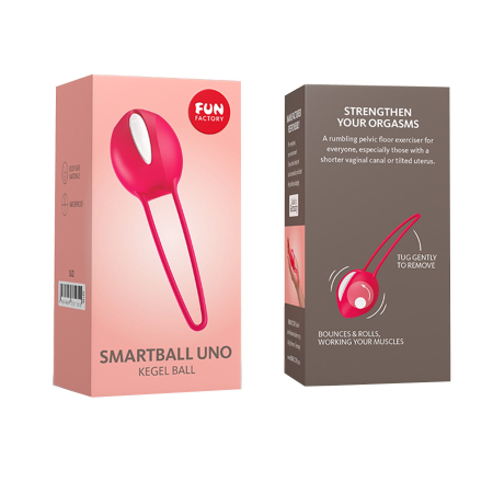 Вагінальна кулька SMARTBALL UNO, червона, одинарна, діаметр 3,6 см №7