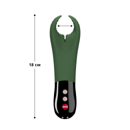 Вібратор для пеніса Fun Factory MANTA moss green/black, підходить для парних ігор - - фото №2