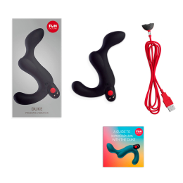 Масажер простати Fun Factory DUKE black, стимуляція промежини, знімна віброкуля - - фото №5