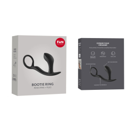 Анальна пробка з ерекційним кільцем Fun Factory BOOTIE RING slate - - фото №7
