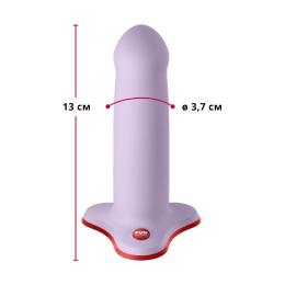 Фалоімітатор Fun Factory AMOR, бузковий, довжина 14,6 см, діаметр 3,7 см, вигнутий - - фото №2