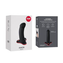 Фалоімітатор Fun Factory AMOR, чорний, довжина 14,6 см, діаметр 3,7 см, вигнутий - - фото №5