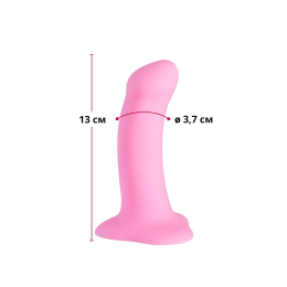 Фалоімітатор Fun Factory AMOR, рожевий, довжина 14,6 см, діаметр 3,7 см, вигнутий - - фото №2