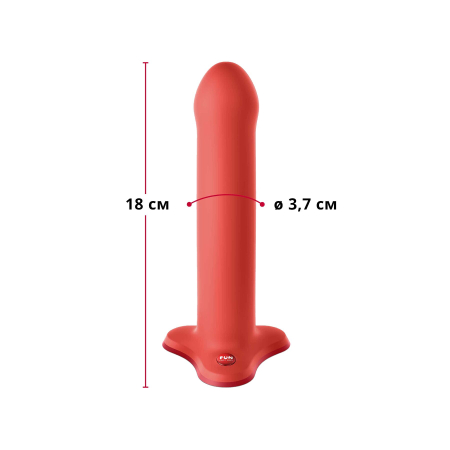 Фалоімітатор Fun Factory MAGNUM, помаранчевий, дуже гнучкий, довжина 18,3 см, діаметр 3,7 см №2