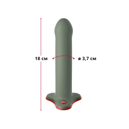 Фалоімітатор Fun Factory MAGNUM, оливковий, дуже гнучкий, довжина 18,3 см, діаметр 3,7 см - - фото №2