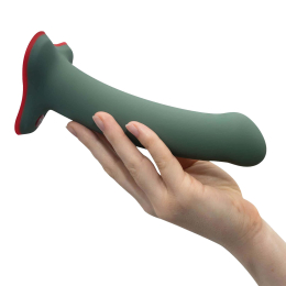 Фалоімітатор Fun Factory MAGNUM, оливковий, дуже гнучкий, довжина 18,3 см, діаметр 3,7 см - - фото №5