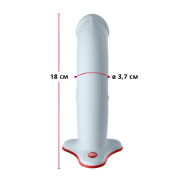 Фалоімітатор Fun Factory THE BOSS STUB, ніжно-блакитний, реалістична текстура, діаметр 4,1 см - - фото №2