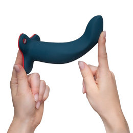 Фалоімітатор Fun Factory LIMBA FLEX L, колір морської хвилі, гнучкий, з ефектом пам’яті, підходить для точки G - - фото №6