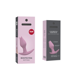 Анальна пробка Fun Factory BOOTIE FEM, рожева, у вигляді бутона, діаметр 2,9 см, тонкий обмежувач - - фото №4