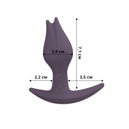 Анальна пробка Fun Factory BOOTIE FEM, фіолетова, у вигляді бутона, діаметр 2,9 см, тонкий обмежувач - - фото №2