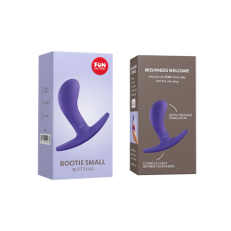 Анальна пробка Fun Factory BOOTIE, S, фіолетова, діаметр 2,8 см, тонкий обмежувач - - фото №5