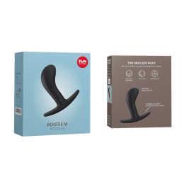 Анальна пробка Fun Factory BOOTIE M, чорна, діаметр 3,3 см, тонкий обмежувач - - фото №6