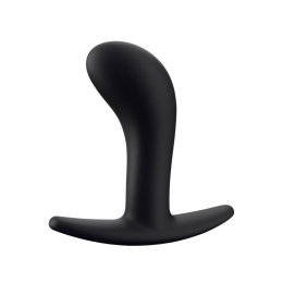 Анальна пробка Fun Factory BOOTIE M, чорна, діаметр 3,3 см, тонкий обмежувач - - фото №4