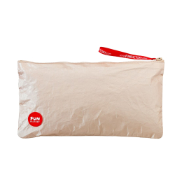 Сумка для секс-іграшок Fun Factory TOYBAG M, золотиста, на блискавці, 25x12 см - фото