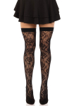 Панчохи Leg Avenue Wild rose net thigh highs One Size Панчохи Leg Avenue Wild rose net thigh highs One Size - фото №1