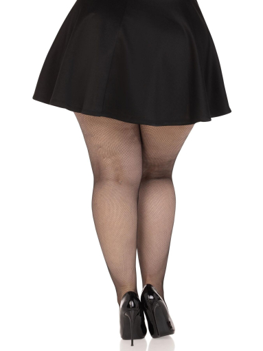 Панчохи Leg Avenue Spandex micro net tights Black 1X/2X - фото №4